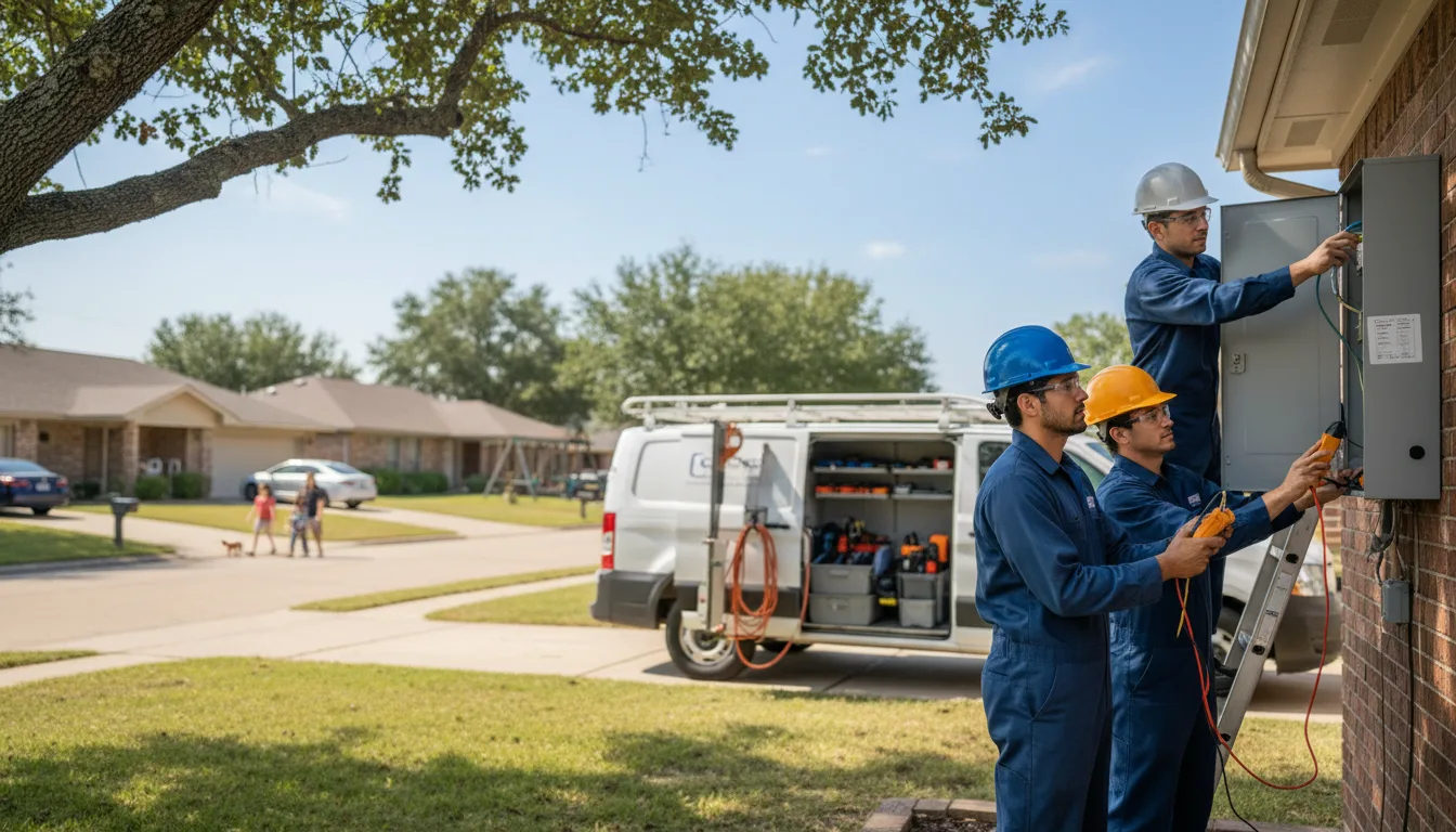 Certified electrician providing emergency electrical services in Eau Galle, WI
